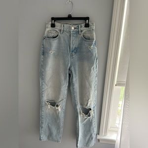 Pacsun Light Wash Straight Leg/Wide Leg Jeans size 2